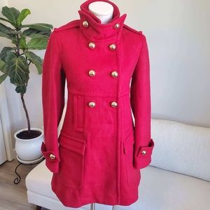 Red Wool Coat